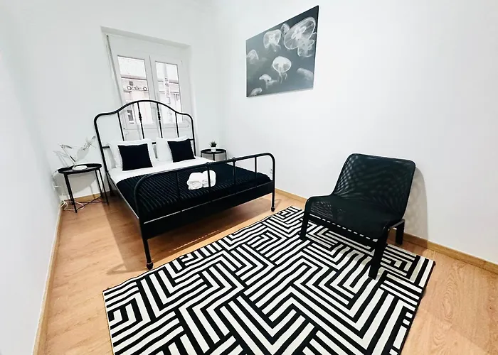 شقة Spacious Lisbon Flat, Great Location For Tourists, Free Parking *